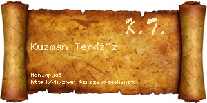Kuzman Teréz névjegykártya